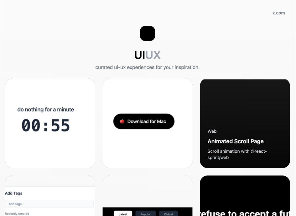 UIUX Curations